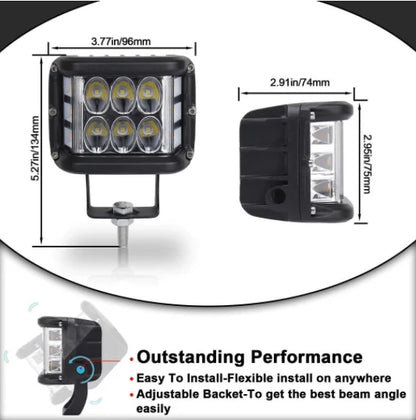 Premizon™ Car Dual Sides LED Dual Color Light